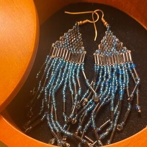Chic Beaded Dangle Earrings